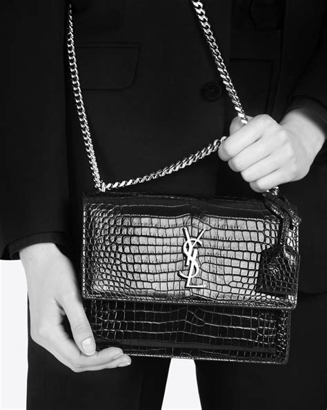 ysl crocodile bag